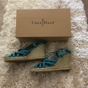 NWT Cole Haan blue espadrilles size 6